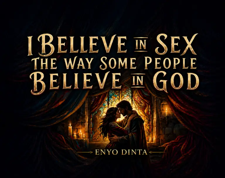 Blo I believe in sex the way some people believe in God